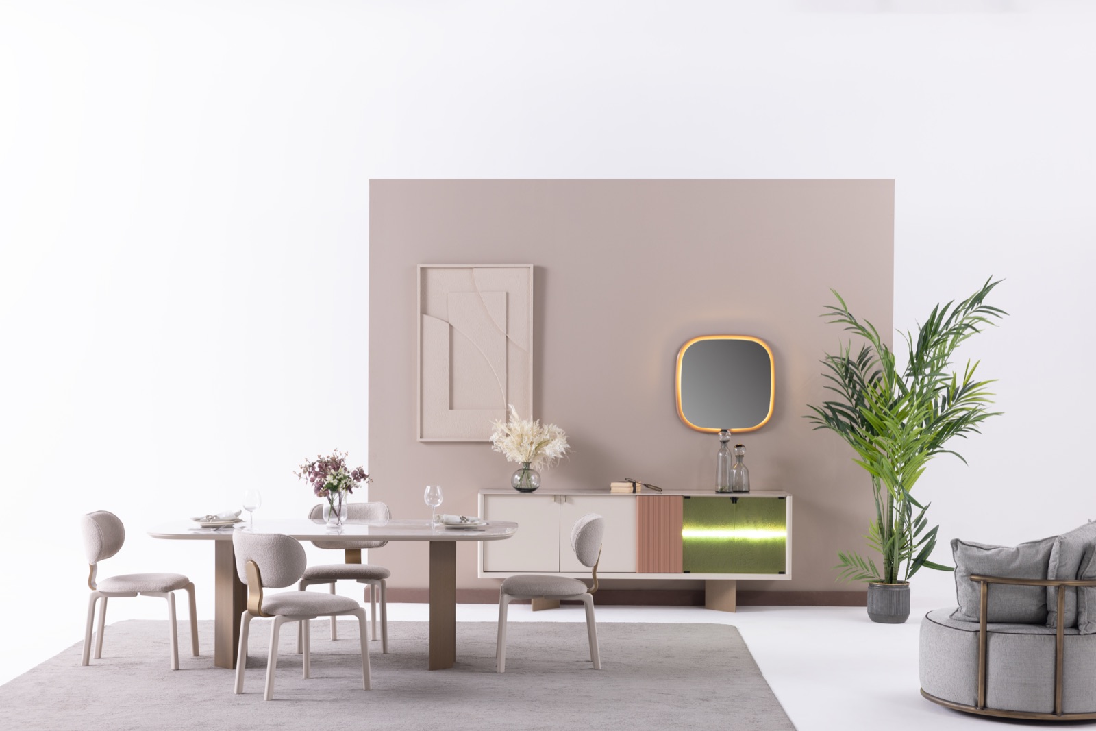 Pastel Yemek Odası - Görsel 26
