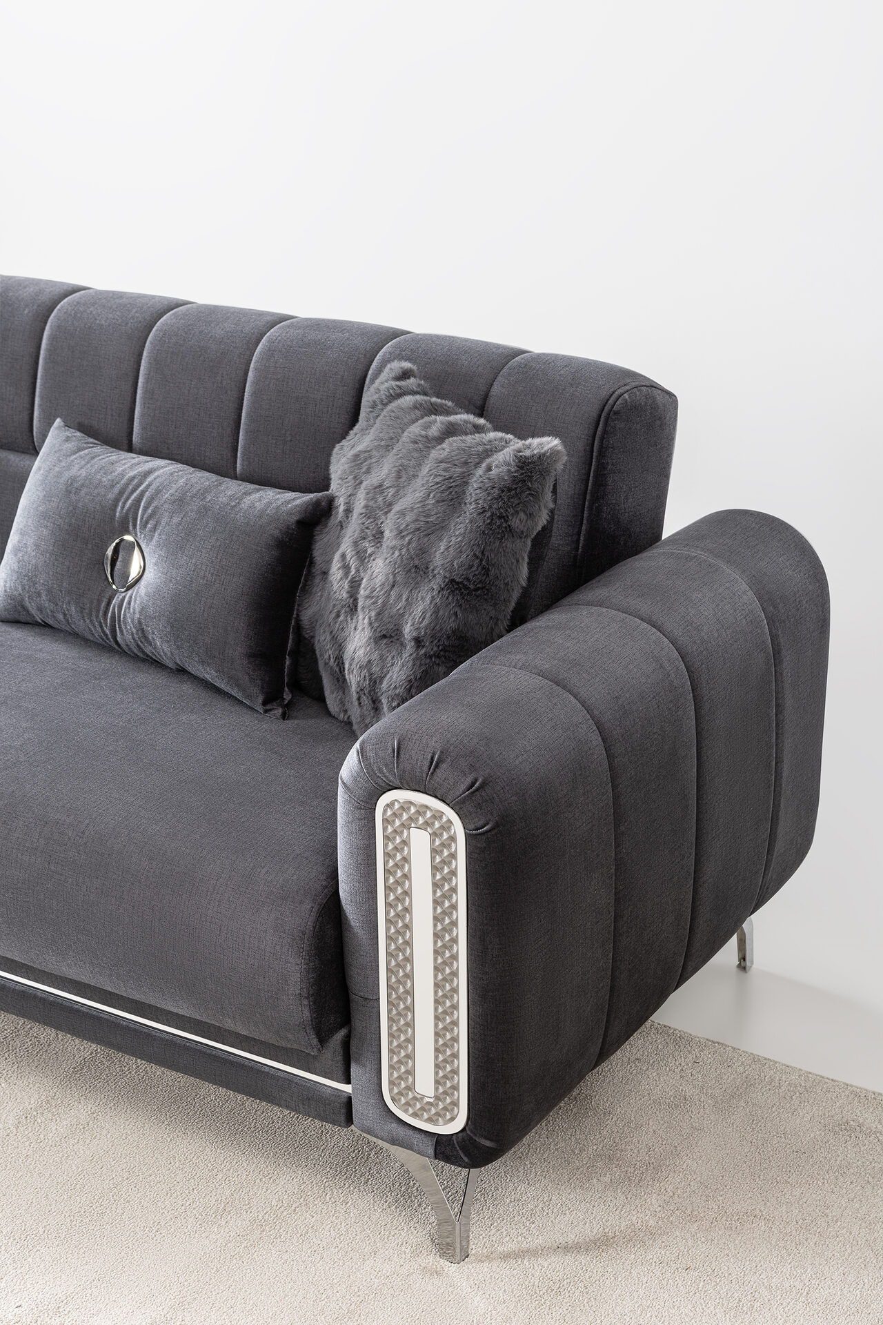 Dior Sofa Set Grey