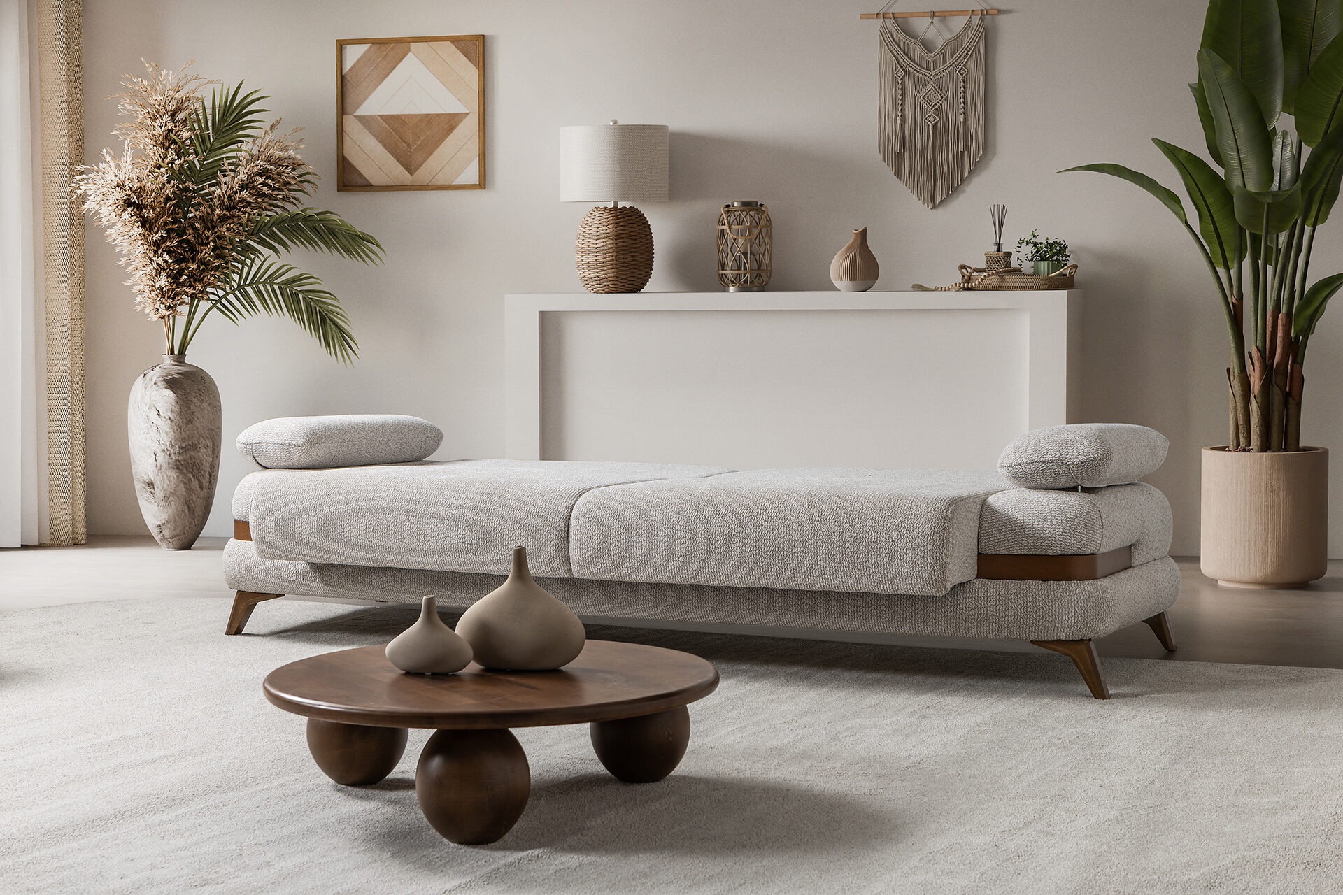 Loris Sofa Set Brown