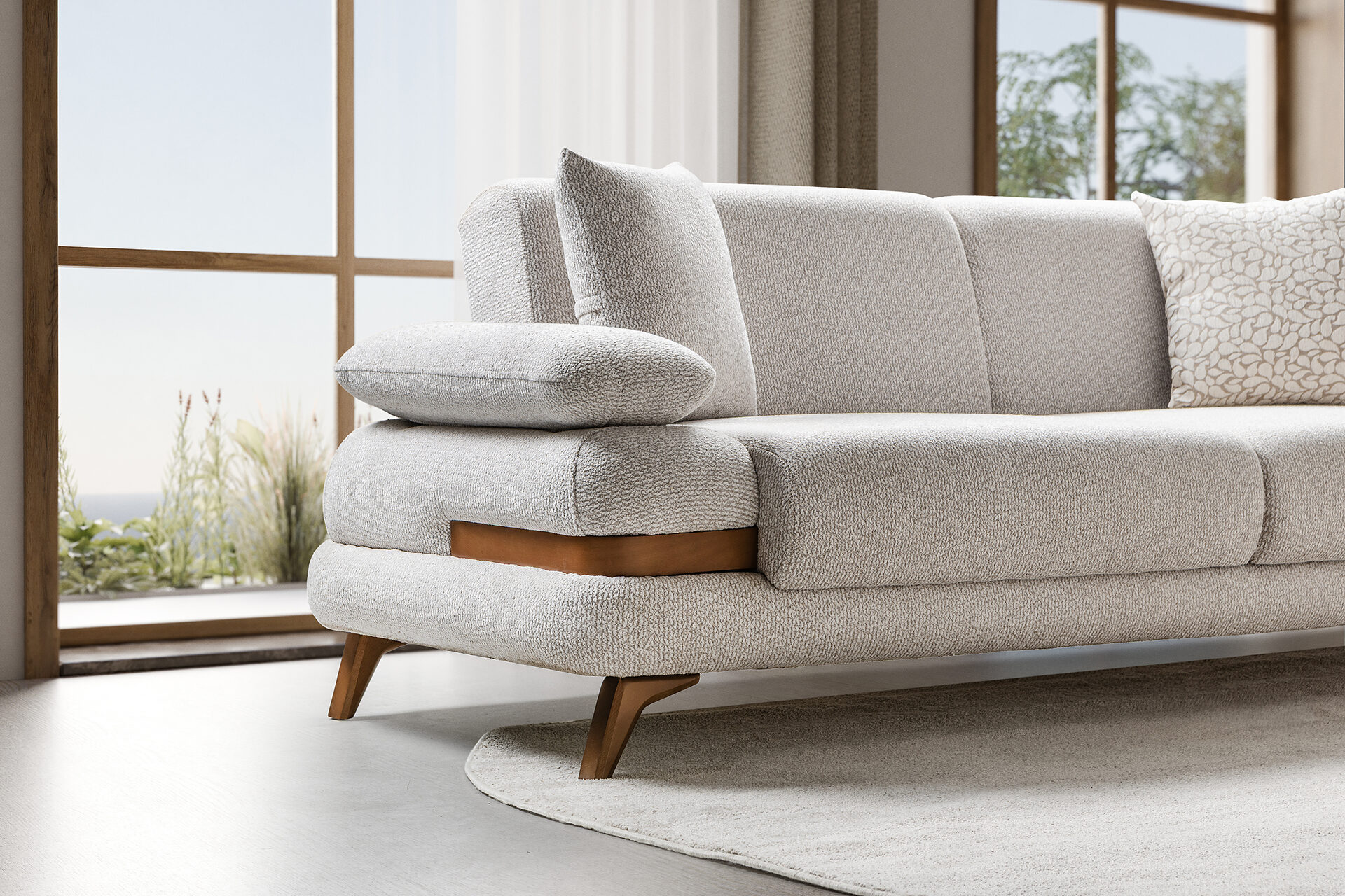 Loris Sofa Set Brown