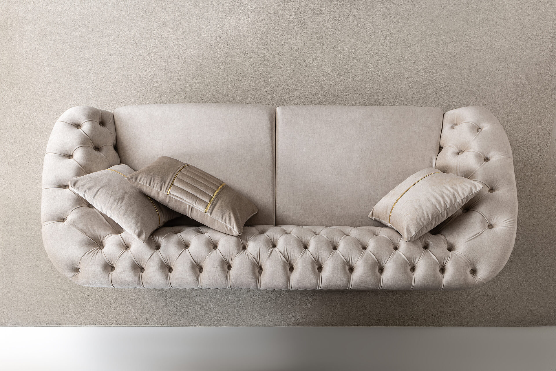 Lucas Sofa Set Gold