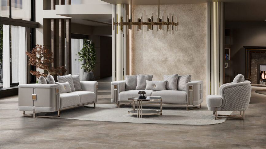 Mirage Sofa Set Bronz