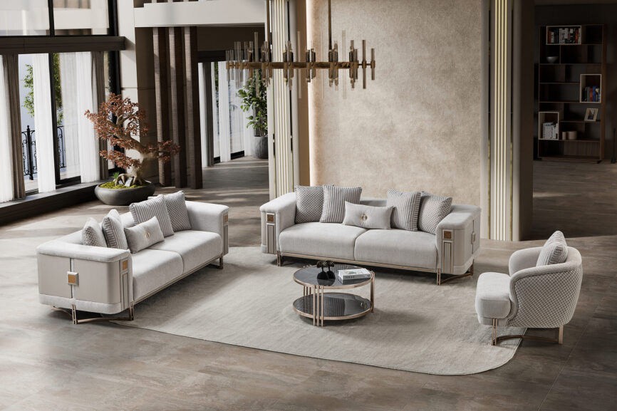 Mirage Sofa Set Bronz