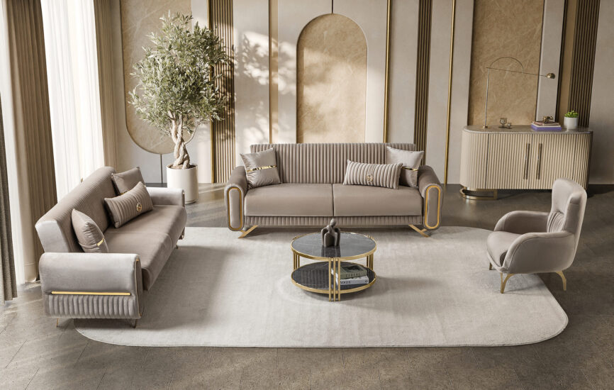 Royal Sofa Set Bej