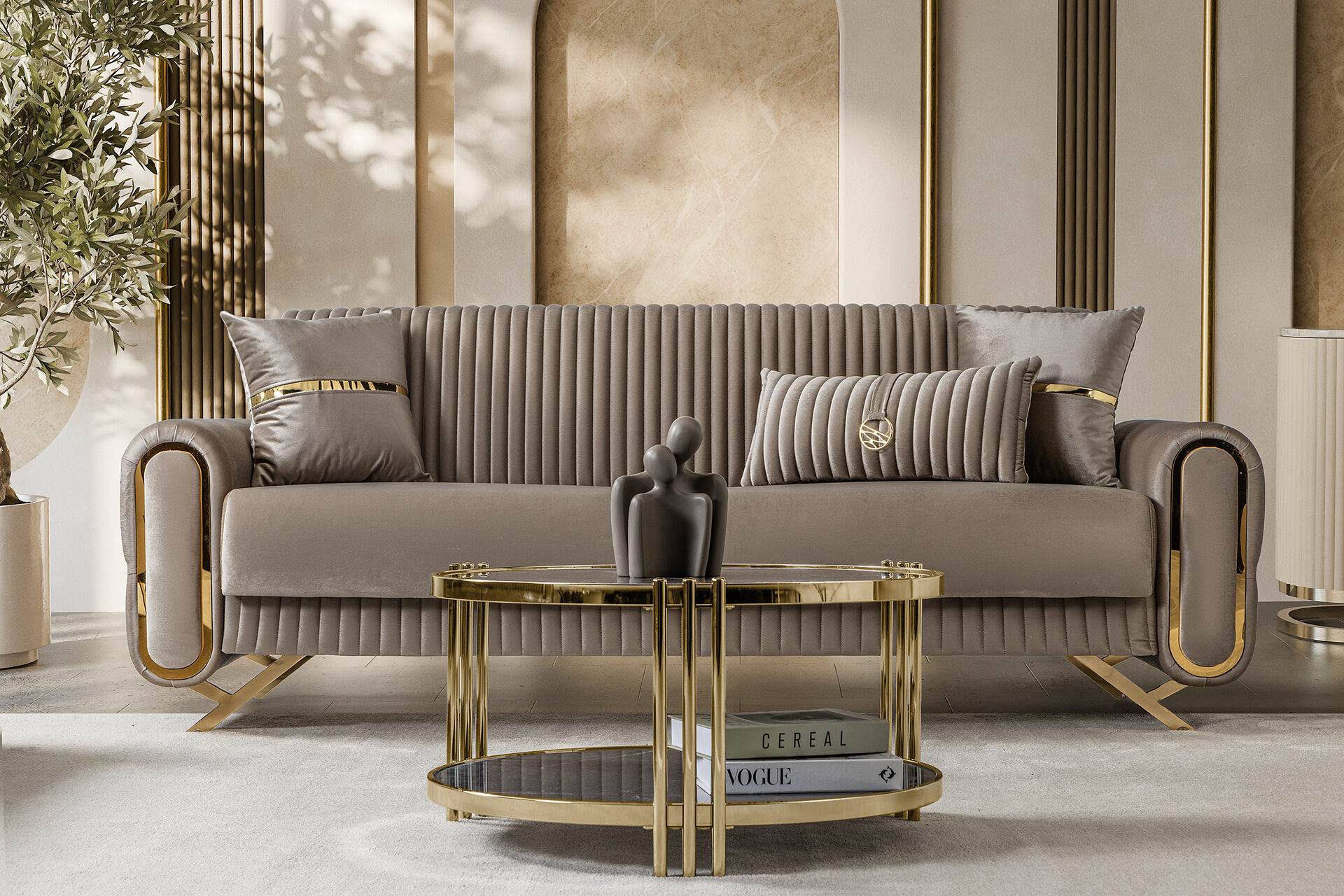 Royal Sofa Set Bej
