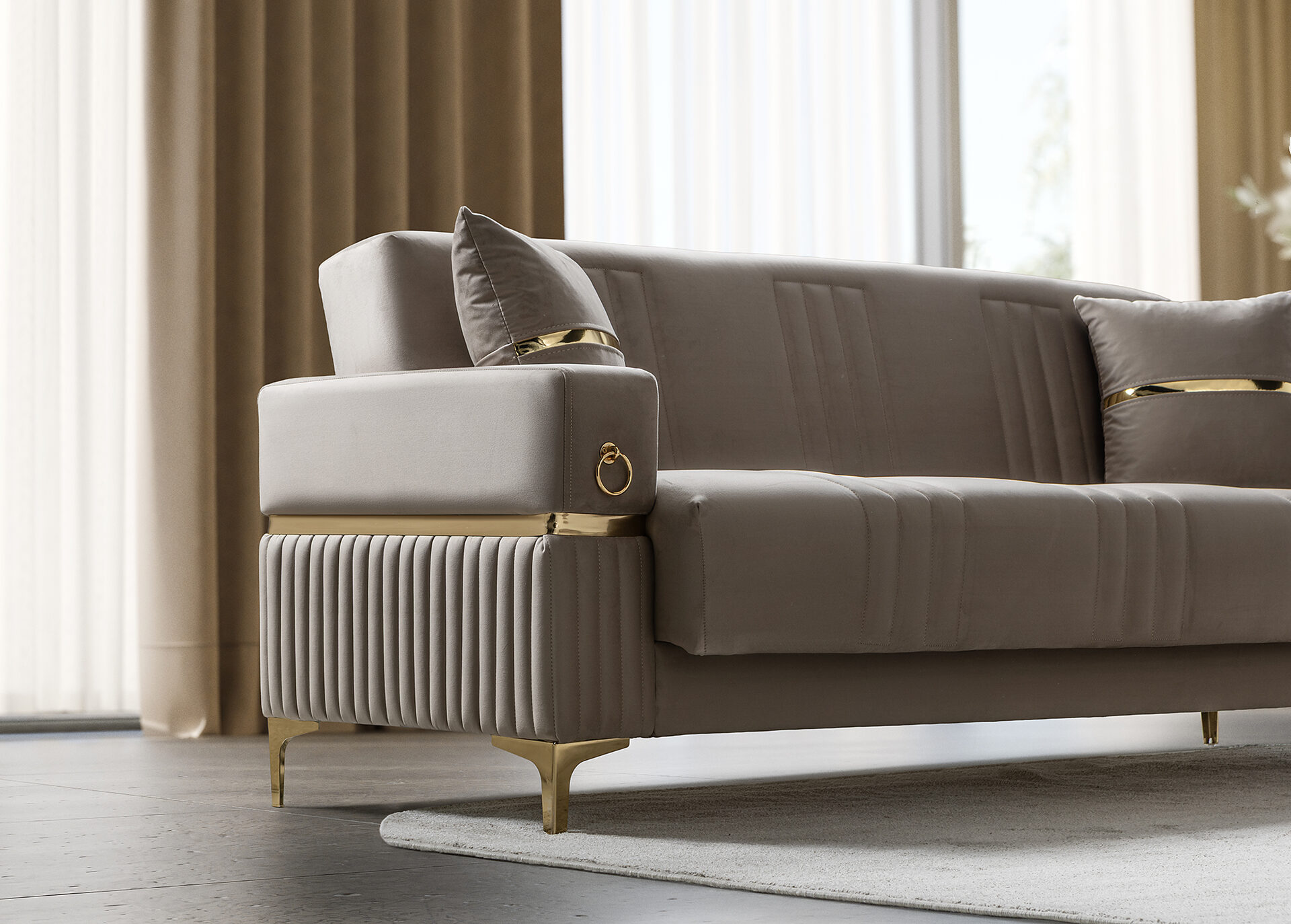 Tilda Sofa Set Bej